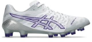 DS LIGHT ACROS 3 | WHITE/GENTRY PURPLE | メンズ サッカー スパイク【ASICS公式】