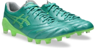 Image 2 of 8 of Men's AURORA GREEN/ILLUMINATE GREEN DS LIGHT X-FLY 6 Men's Soccer Shoes