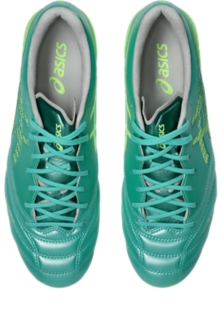 Image 6 of 8 of Men's AURORA GREEN/ILLUMINATE GREEN DS LIGHT X-FLY 6 Men's Soccer Shoes