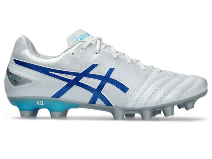 DS LIGHT PRO | WHITE/TUNA BLUE | Unisex Football Shoes | ASICS Thailand