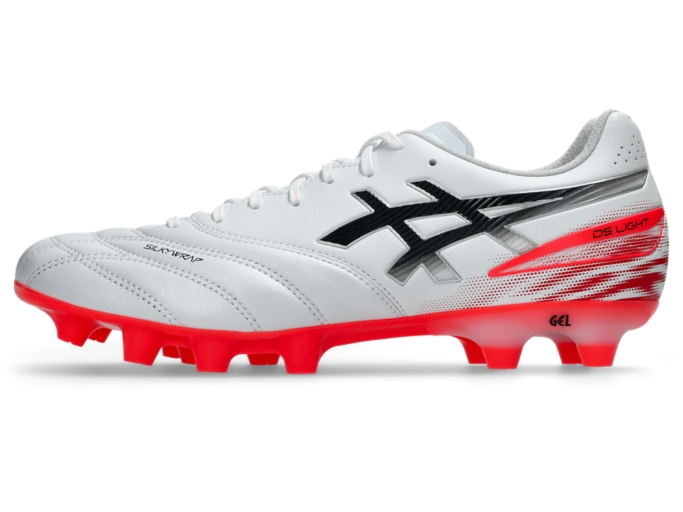 DS LIGHT PRO WIDE | Unisex | WHITE/FLASH RED | Unisex Soccer Shoes