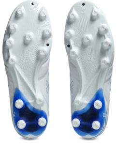 Image 7 of 8 of Unisex WHITE/ASICS BLUE DS LIGHT ADVANCE WIDE Unisex Soccer Shoes