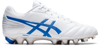 Unisex DS LIGHT JR GS | White/Electric Blue | Kids Football Shoes