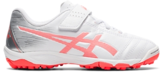 Juniole 6 Tf White Flash Coral キッズ サッカー シューズ Asics公式通販