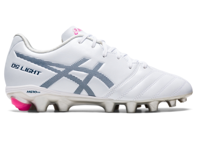 Unisex DS LIGHT JR | White/Mako Blue | Kids Football Shoes | ASICS