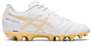 DS LIGHT JR GS | WHITE/RICH GOLD | キッズ サッカー シューズ【ASICS 