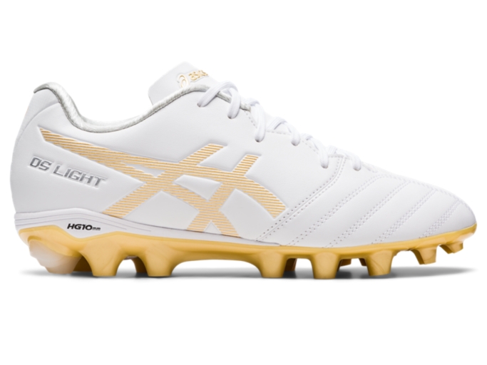 DS LIGHT JR GS | WHITE/RICH GOLD | キッズ サッカー シューズ【ASICS 