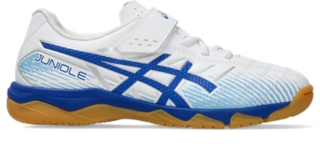 White/Asics Blue