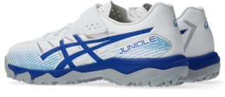 JUNIOLE 7 TF, White/Asics Blue 3