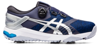 Men's GELCOURSE DUO Boa Peacoat/Pure Silver Golf Shoes ASICS