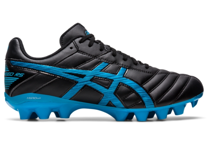 Black and white asics cheap football boots