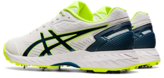 Men s 350 NOT OUT FF White Mako Blue Cricket ASICS Australia