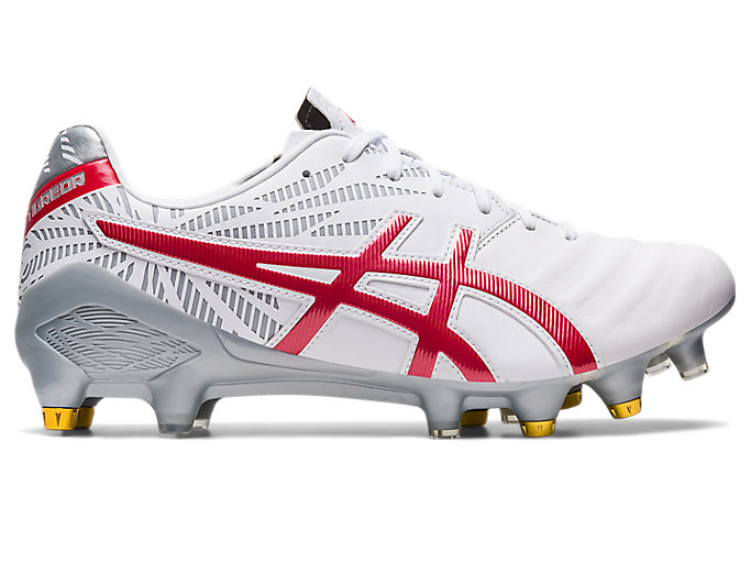 Image 1 of 7 of Men's White/Classic Red LETHAL TIGREOR FF HYBRID WIDE メンズ ラグビー シューズ