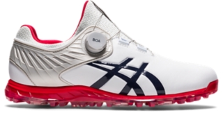 Men s GEL ACE PRO 5 BOA White Peacoat Golf Shoes ASICS