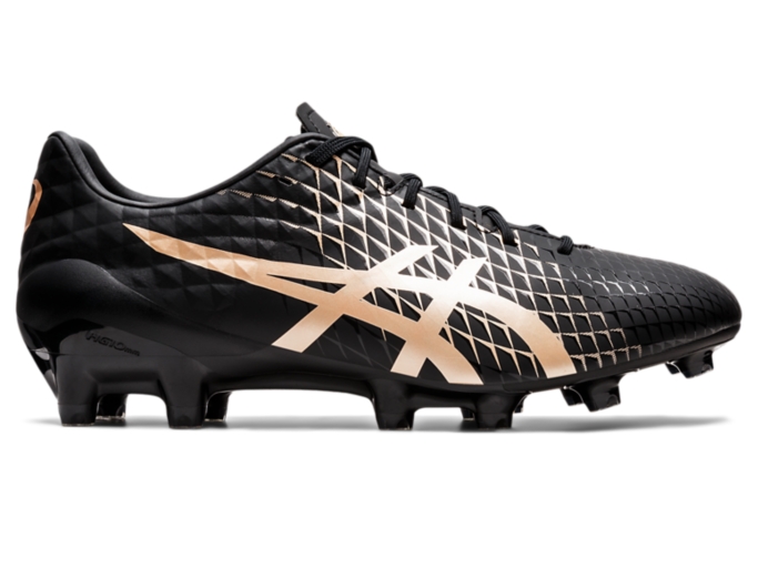 Asics menace shop black football boots