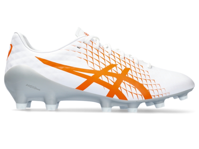 Men s MENACE 4 White Bright Orange Football ASICS Australia