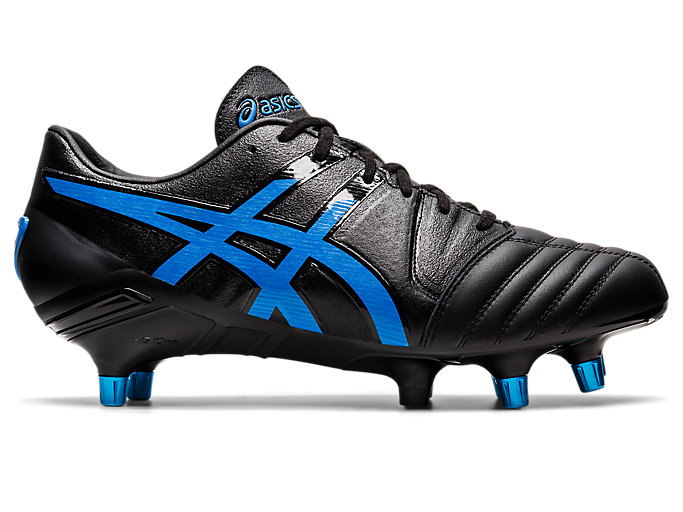 Image 1 of 7 of Men's Black/Electric Blue GEL- LETHAL TIGHT FIVE 2.0 Mens Football Shoes