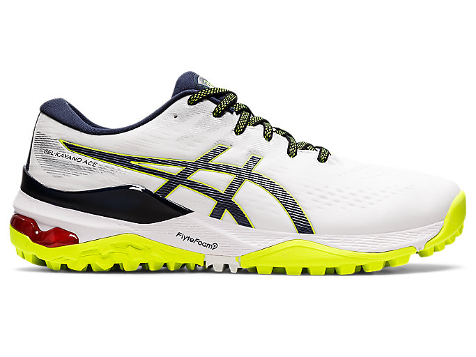 Image 1 of 7 of Men's White/Midnight GEL KAYANO ACE Mens Golf Shoes