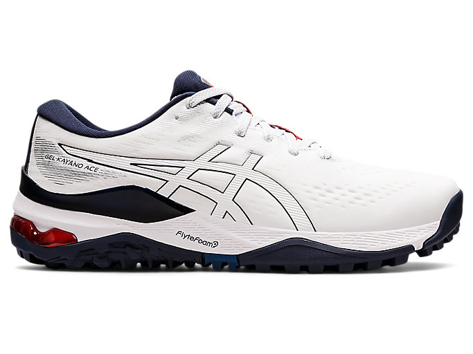 Image 1 of 7 of Men's White/White GEL KAYANO ACE Mens Golf Shoes