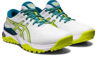 Men's GEL-KAYANO ACE | White/Neon Lime | Golf Shoes | ASICS