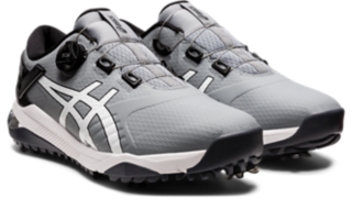 Men s GEL COURSE DUO BOA Sheet Rock White Golf Shoes ASICS