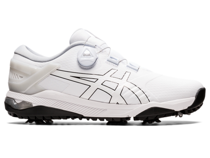 Men s GEL COURSE DUO BOA White Black Golf Shoes ASICS