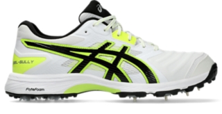 GEL GULLY 7 Men White Safety Yellow Mens Cricket Shoes ASICS Australia