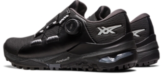 Men s GEL KAYANO ACE BOA Black Pure Silver Golf Shoes ASICS