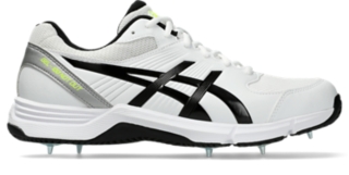 GEL 100 NOT OUT Men White Safety Yellow Mens Cricket Shoes ASICS Australia