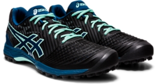 Women s FIELD ULTIMATE FF Black Mako Blue Womens Hockey Shoes