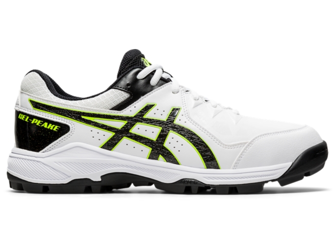 GEL PEAKE Unisex White Black Unisex Cricket Shoes ASICS Australia