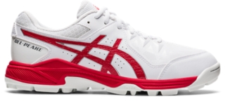 Unisex GEL-PEAKE | White/Electric Red | Unisex Cricket Shoes ASICS Australia