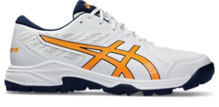 GEL PEAKE 2 Unisex White Stadium Orange Unisex Cricket Shoes ASICS Australia