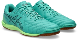 Image 2 of 8 of Unisex AURORA GREEN/MIDNIGHT CALCETTO WD 9 WIDE Unisex Futsal Shoes
