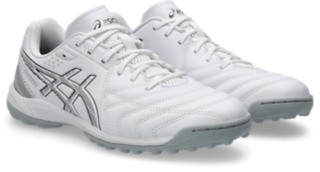 Image 2 of 8 of Unisex WHITE/GUNMETAL CALCETTO WD 9 TF WIDE Unisex Futsal Shoes