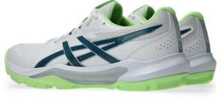 Image 3 of 8 of Unisex WHITE/DARK TEAL GEL-PEAKE 3 Unisex Cricket Shoes