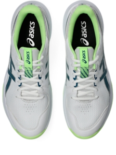 Image 6 of 8 of Unisex WHITE/DARK TEAL GEL-PEAKE 3 Unisex Cricket Shoes