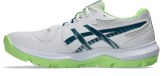 Image 4 of 8 of Unisex WHITE/DARK TEAL GEL-PEAKE 3 Unisex Cricket Shoes