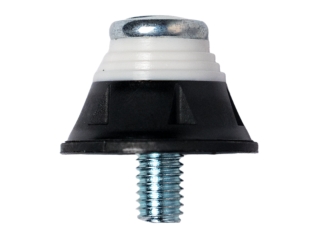 13MM FOOTBALL STUD-METAL TIP (6PCE), Black 2