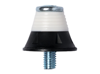 16MM FOOTBALL STUD-METAL TIP (6PCE), Black 2