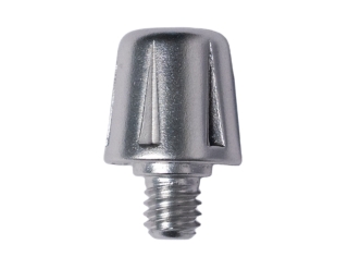 13MM METAL HALF STUD, Silver 2