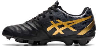 gold asics football boots