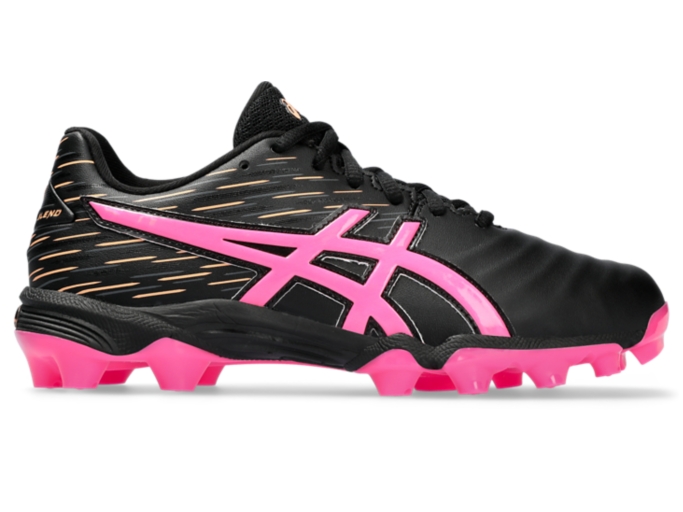 LETHAL BLEND GS Kids Black Hot Pink Kids Football Shoes ASICS Australia