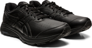 Men s GT 1000 LEATHER 2E WIDE Black Black Training Gym