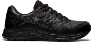 Men s Contend SL EXTRA WIDE Black Running Shoes ASICS