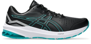 GT 1000 LEATHER 2 2E WIDE Men Black Wave Teal Men s Walking Shoes Sandals ASICS Australia