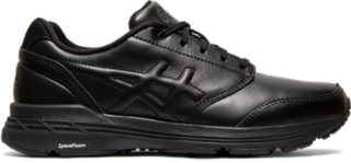 GEL ODYSSEY LEATHER D WIDE Women Black Black Women s Walking Shoes ASICS Australia