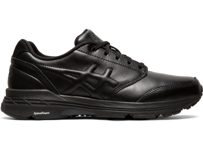 GEL ODYSSEY LEATHER D WIDE Women Black Black Women s Walking Shoes ASICS Australia