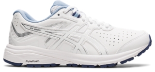 Women's GT-1000 LEATHER (D WIDE) | White/White | Training & Gym | ASICS ...