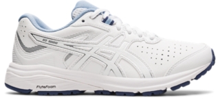 GT 1000 LEATHER D WIDE Women White White Womens Training Shoes ASICS Australia